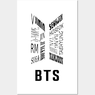 Bangtan collage logo Posters and Art